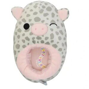 Squishmallow KellyToy Rosie the Pig Plush Slip‎ On Slippers for Kids - Size 4/5